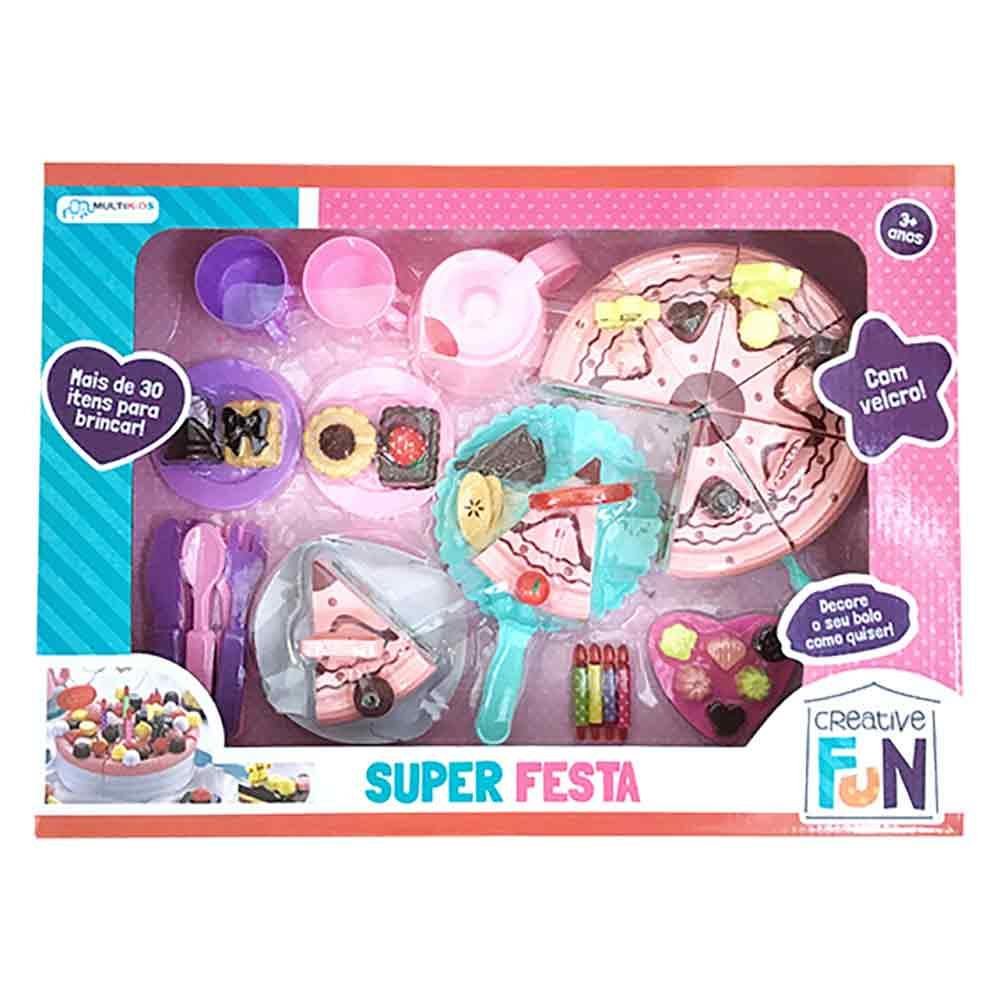 Creative Fun Super Festa Indicado para +3 Anos Colorido Multikids - BR640