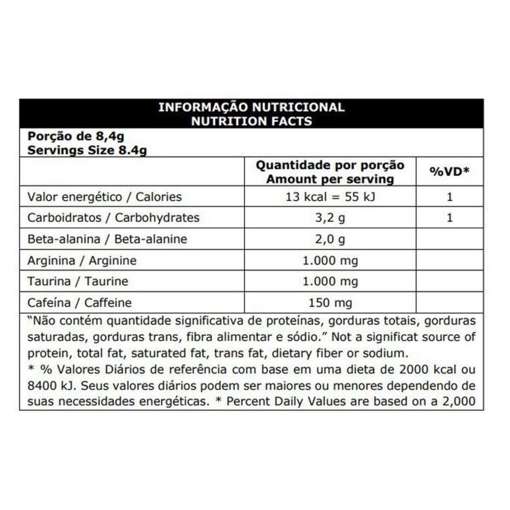 Pré Treino Hórus Pote 300g Limão Yuzu