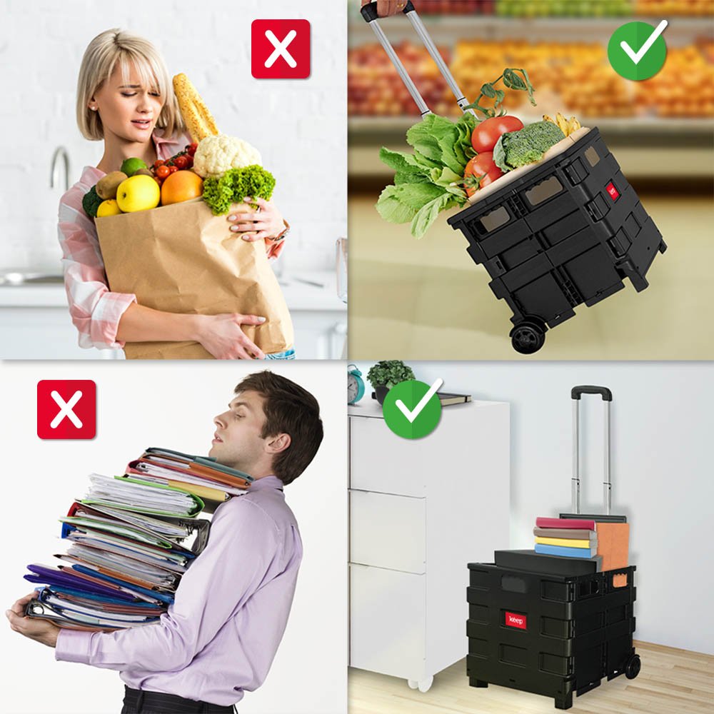 Carrinho Multiuso Dobrável 25Kg Keep - AC352