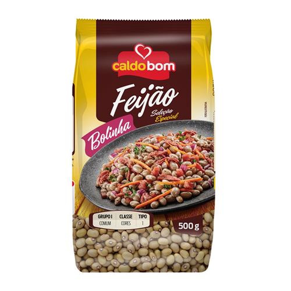 Feijão Bolinha 500g - Caldo Bom (embalagem contém 12 unidades)