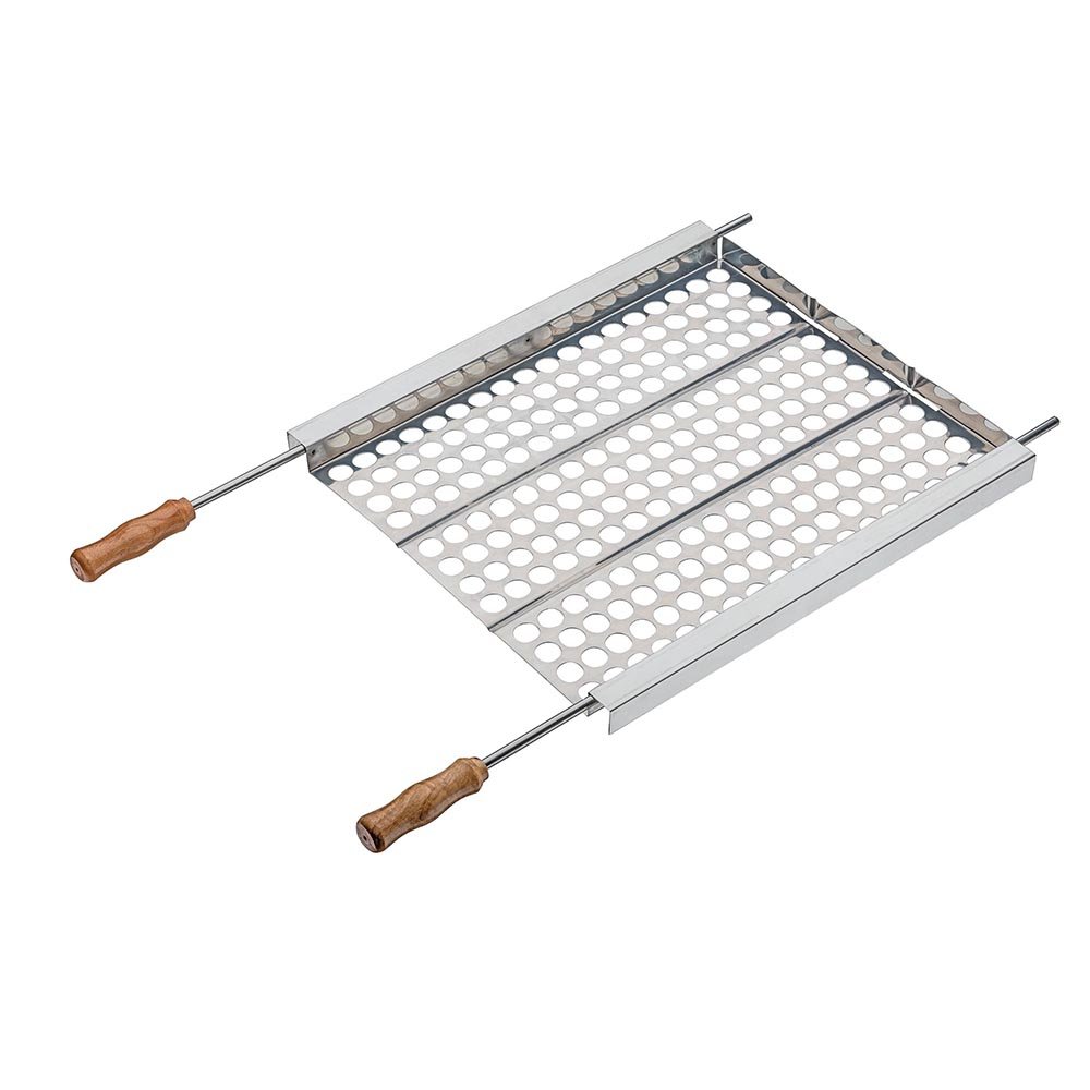 Grelha para Churrasco Aço Inox 400X400 mm - MALTA