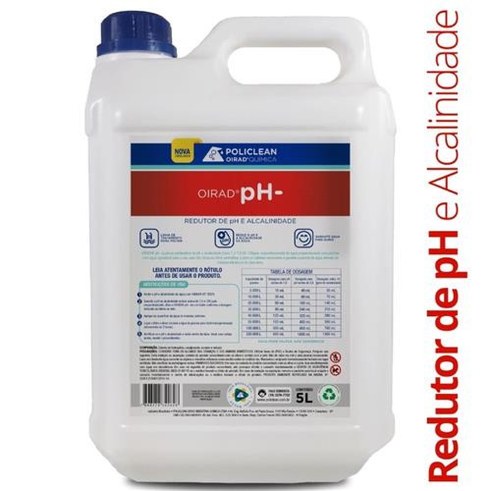 Oirad pH- Redutor de pH - 05 L
