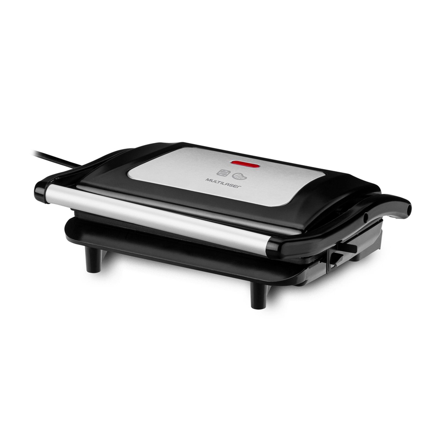 Mini Grill Panini 127V 850W Com Acabamento Inox Multilaser - CE121