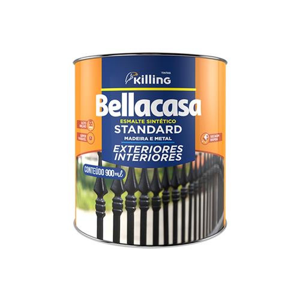 Tinta Esmalte Para Madeira E Metal Bellacasa 900 Ml Vinho 1438 Killing