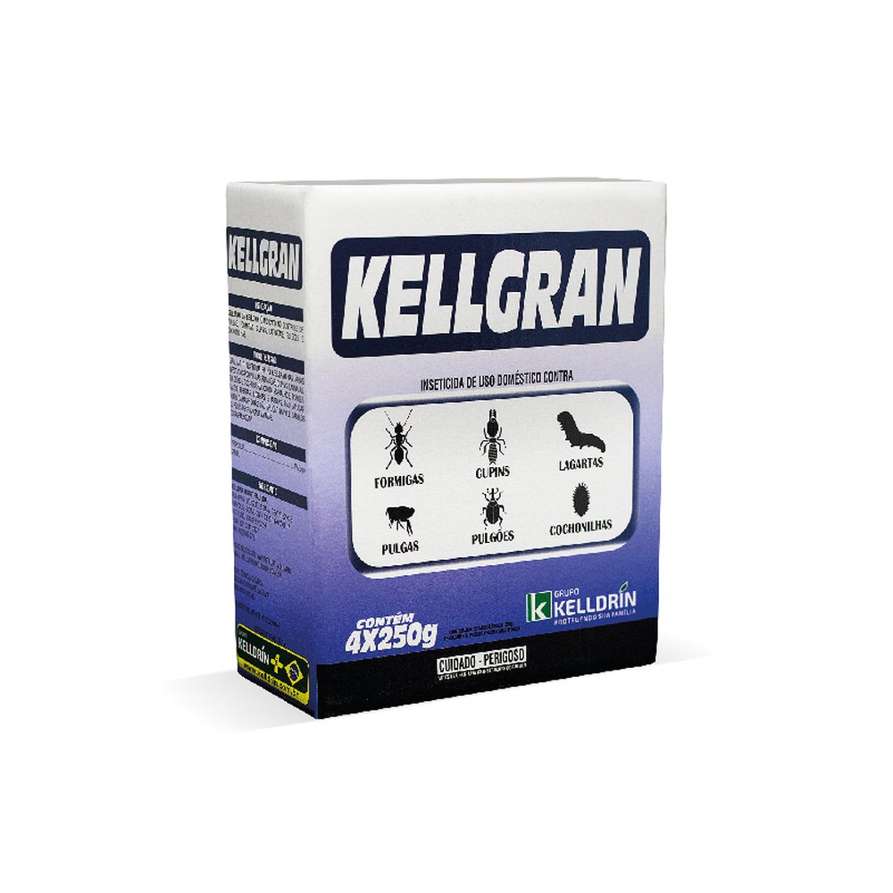 Kelldrin Kellgran ¿ Formicida Granulado 250G | Caixa C/ 24 Caixinhas Contendo 4 Envelopes De 250G