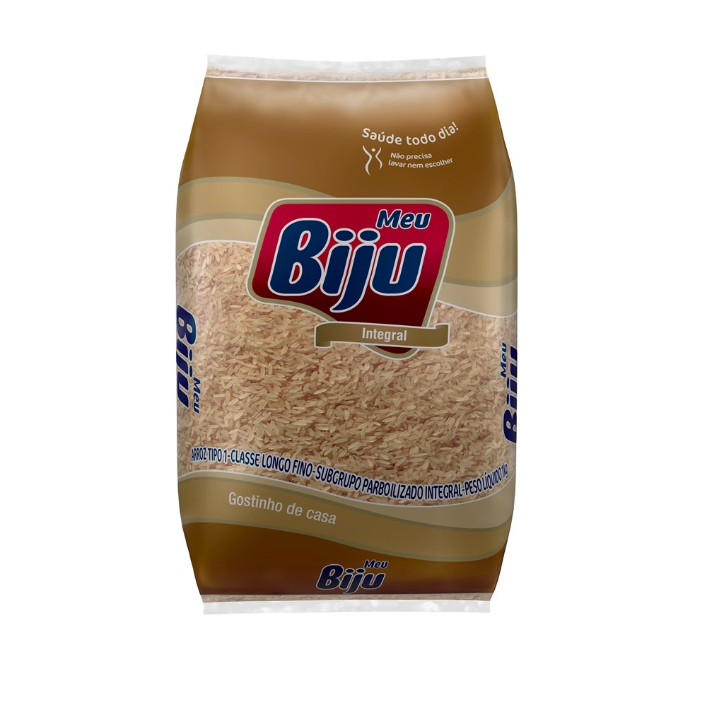 Arroz Meu Biju Integral Parboilizado Fardo 10x1 kg