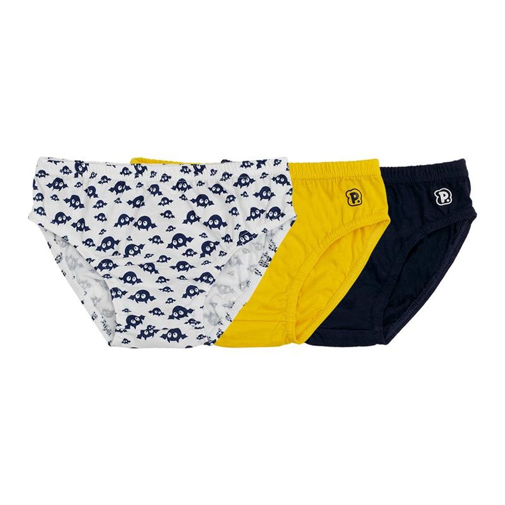 Pack Com 6 Kits Cueca Infantil Cada kit Com 3 Peças Tamanho 04 Anos Masculino Pimpolho.
