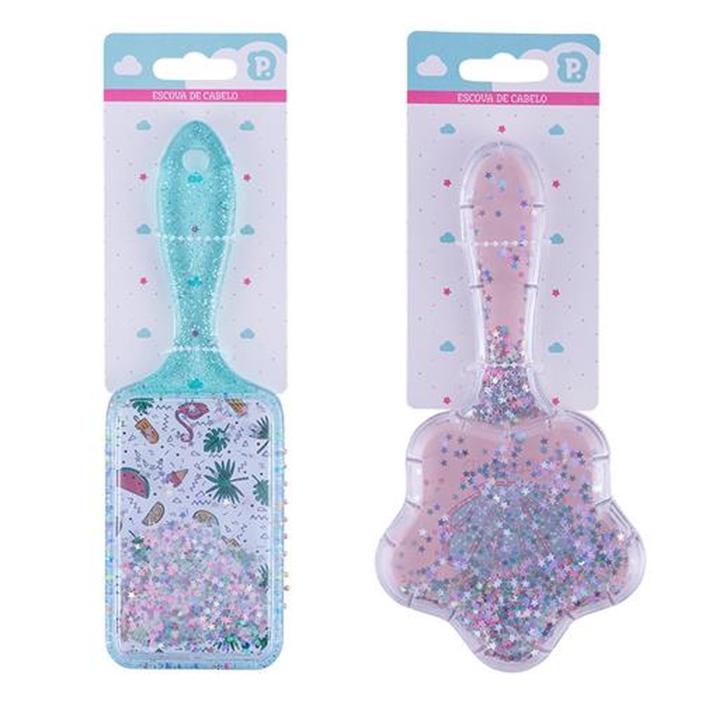 Kit Escova De Cabelo Infantil Com 6 Unidades