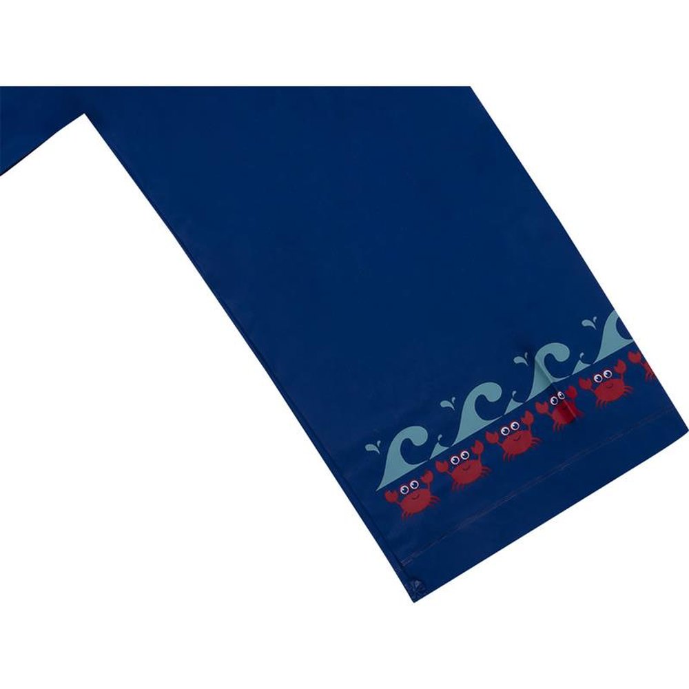 Kit Capa De Chuva Infantil Azul Oceano Feminino Pimpolho Com 6 Unidades - Tamanhos P/M/G