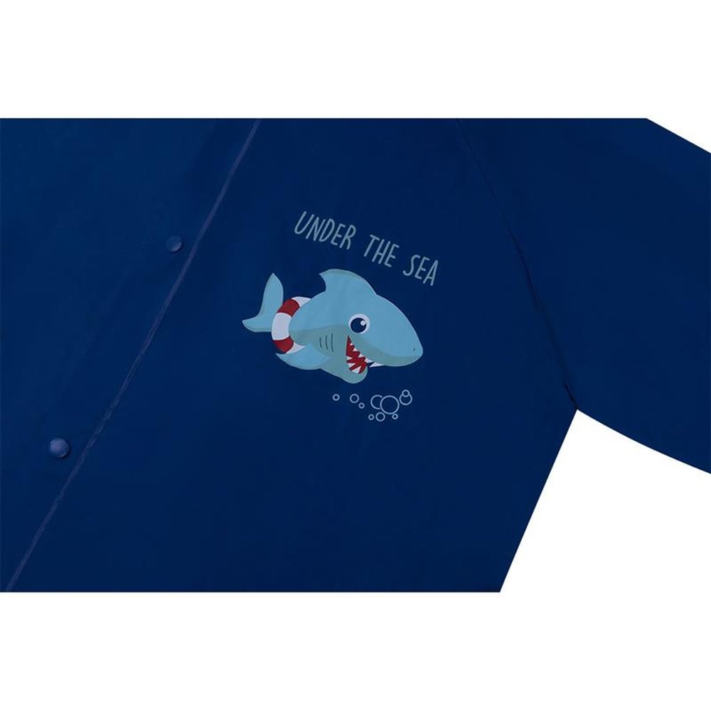 Kit Capa De Chuva Infantil Azul Oceano Feminino Pimpolho Com 6 Unidades - Tamanhos P/M/G