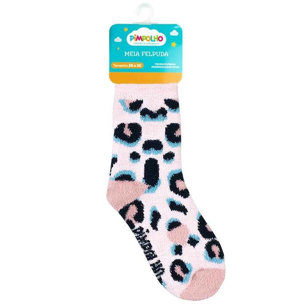Kit Meia Felpuda Infantil 26-30 Feminina Pimpolho Com 24 Pares.