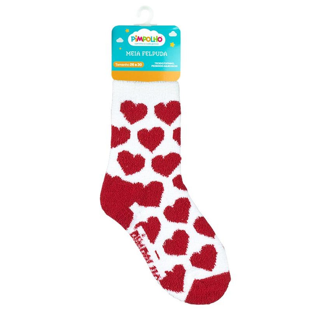 Kit Meia Felpuda Infantil 26-30 Feminina Pimpolho Com 24 Pares.