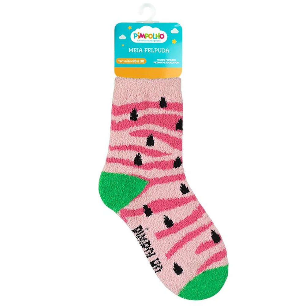 Kit Meia Felpuda Infantil 26-30 Feminina Pimpolho Com 24 Pares.