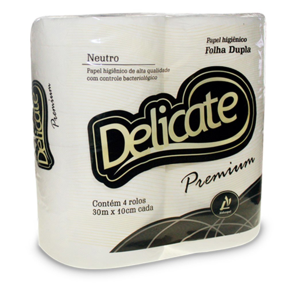 Papel Higienico Folha Dupla Delicate Neutro 16x4 30m