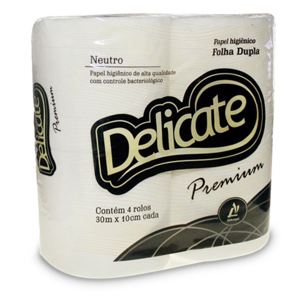 Papel Higienico Folha Dupla Delicate Neutro 16x4 30m