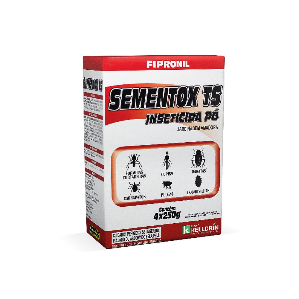 Kelldrin Sementox Ts ¿ Tratamento Inseticida Para Sementes 250G | Caixa Com 20 Caixinhas Contendo 4 Uni De 250G