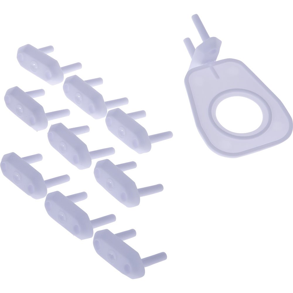 Kit Protetor De Tomada Com 10 Peças Pimpolho Estojo Com 8 Unidades.