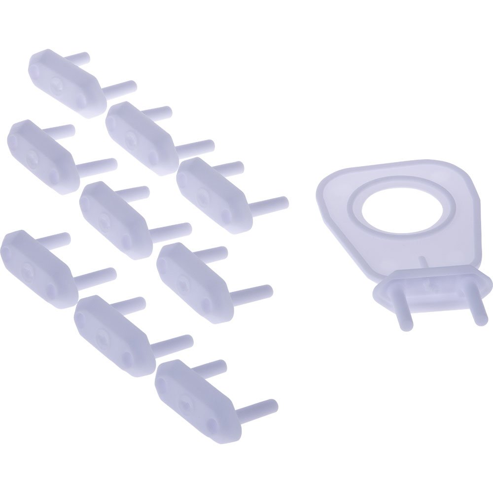Kit Protetor De Tomada Com 10 Peças Pimpolho Estojo Com 8 Unidades.