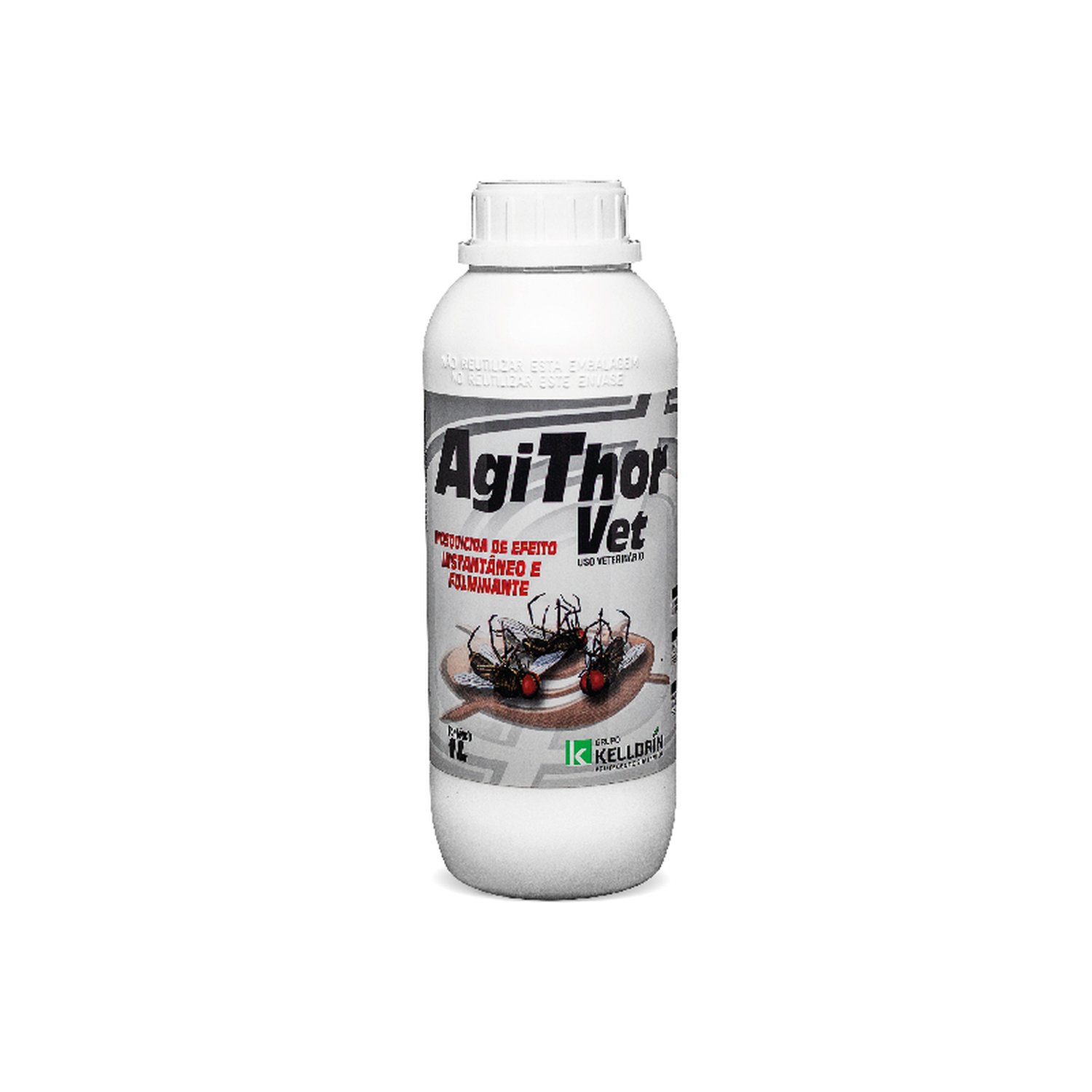 Kelldrin Agithor Vet ¿ Mosquicida Veterinário Concentrado 1L | Caixa C/ 6 Unidades De 1L