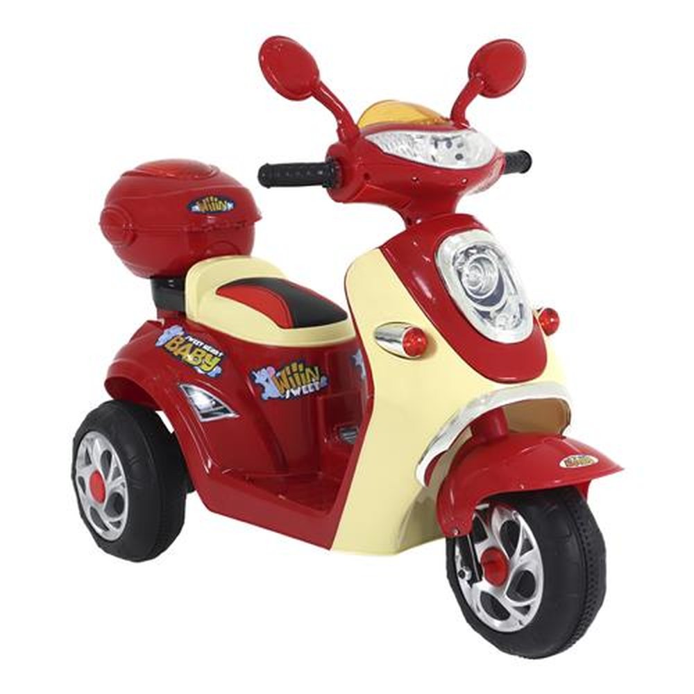 Moto Lambreta Elétrica 6V Vermelha Bel