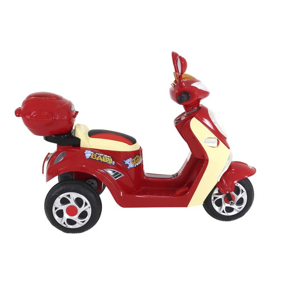 Moto Lambreta Elétrica 6V Vermelha Bel
