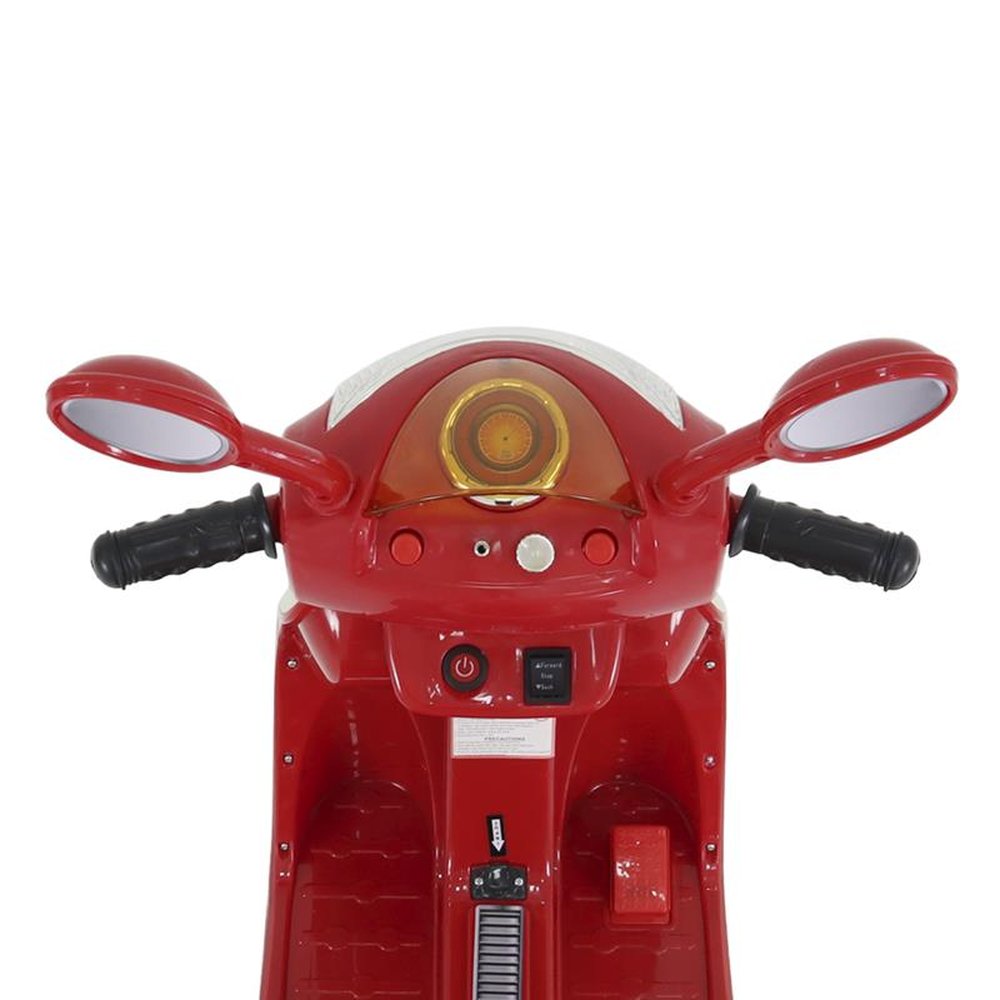 Moto Lambreta Elétrica 6V Vermelha Bel