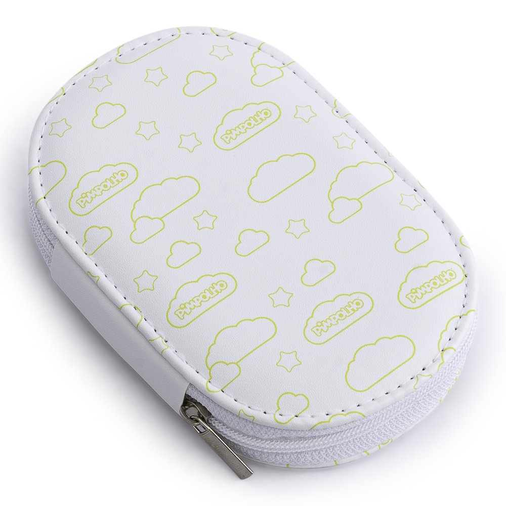 Kit Cuidados Com Bebê 3 Peças + Necessaire: Tesoura, Cortador E Lixa De Unha Com 12 Unidades.
