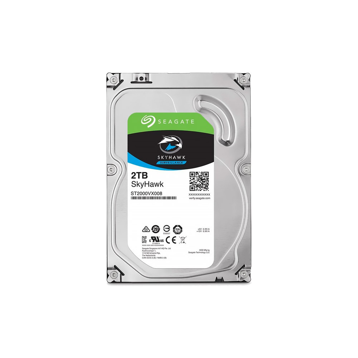 HD 2tb Seagate SkyHawk Surveillance, Sata III, 64mb Cache, 5900rpm, ST2000VX008