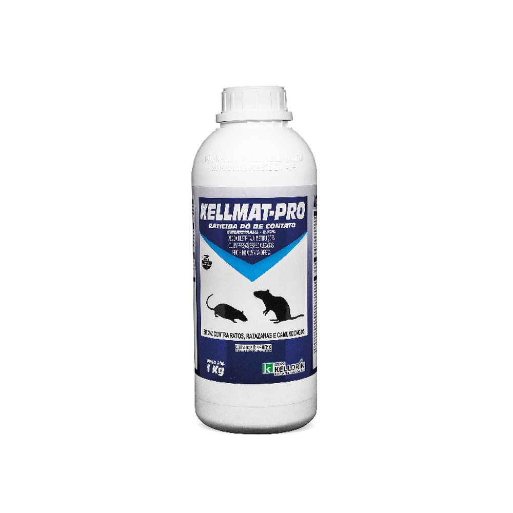 Kelldrin Kellmat Pro ¿ Raticida Profissional Em Pó 1Kg | Caixa C/ 6 Unidades De 1Kg