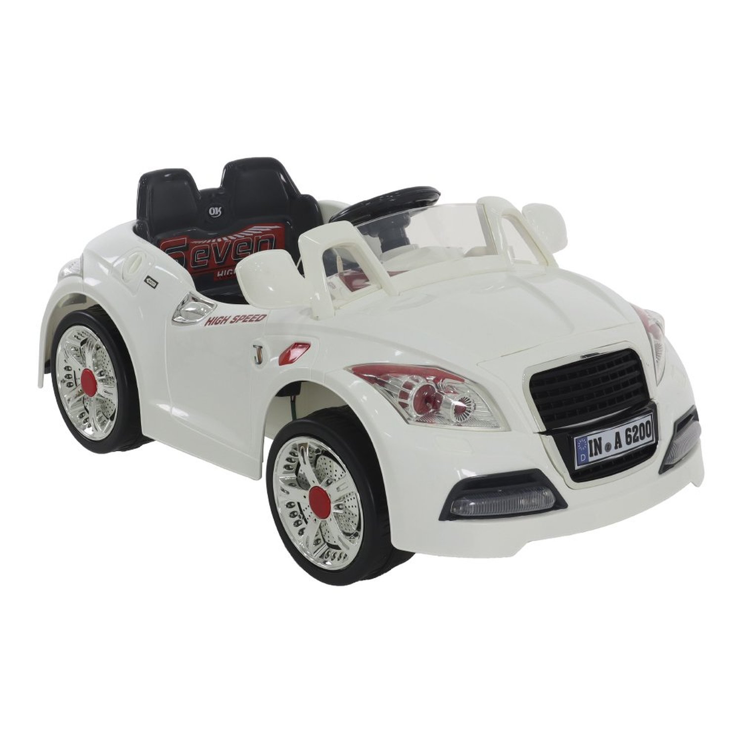 Carro Esporte Elétrico 6V Branco Bel