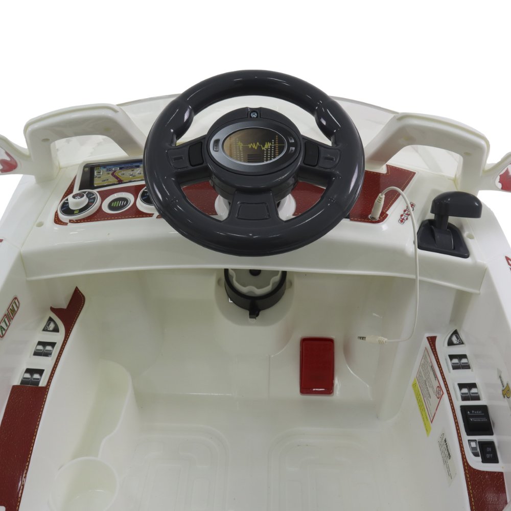 Carro Esporte Elétrico 6V Branco Bel