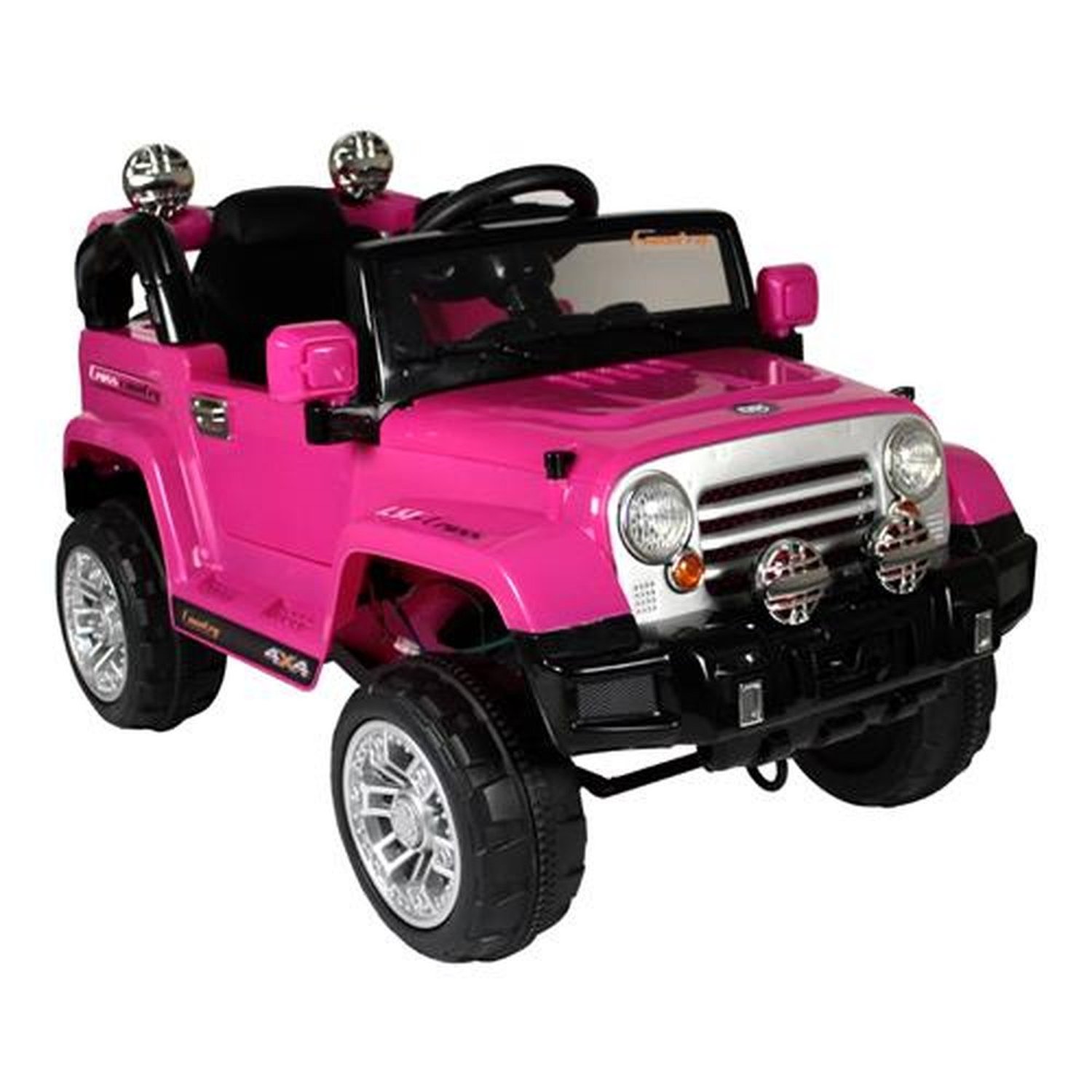 Jipe Trilha Elétrico 12V Rosa Bel