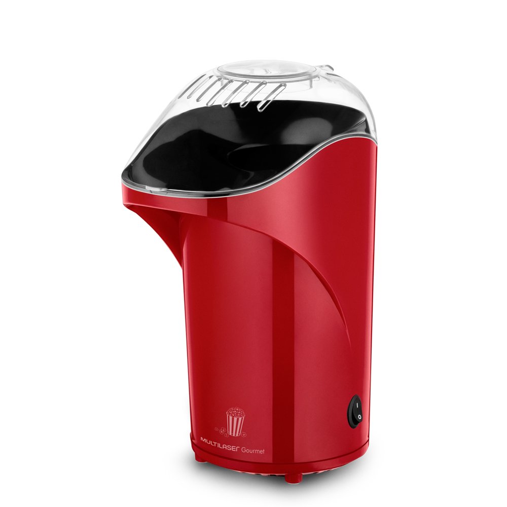 Pipoqueira Elétrica Sem Óleo 127V com 1200W Vermelha Multilaser - CE108