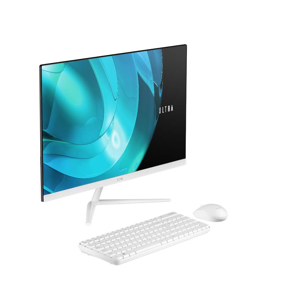 Computador All in One Ultra, com Windows 10 Home, Processador Intel Pentium, Memória 4GB RAM e 500GB HDD, Tela 23,8 Pol. HD, Branco - UB821
