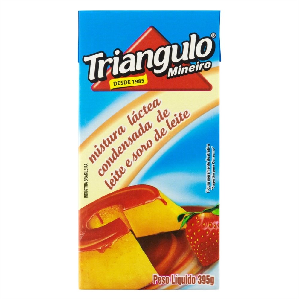 Leite Condensado Triangulo Mistura Láctea UHT 395g - Embalagem com 27 Unidades