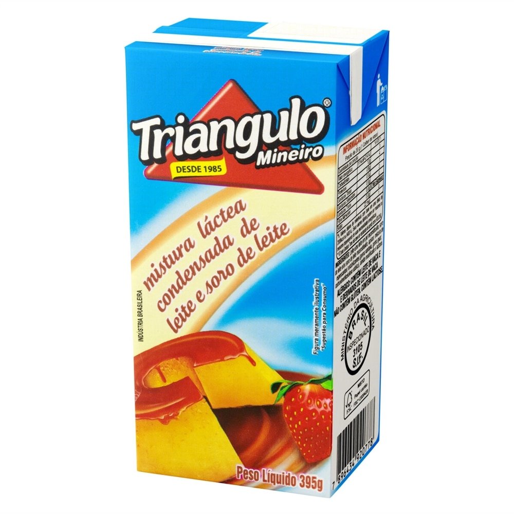 LEITE CONSENSADO TRIANGULO MISTURA LACTEA UHT 27X395G