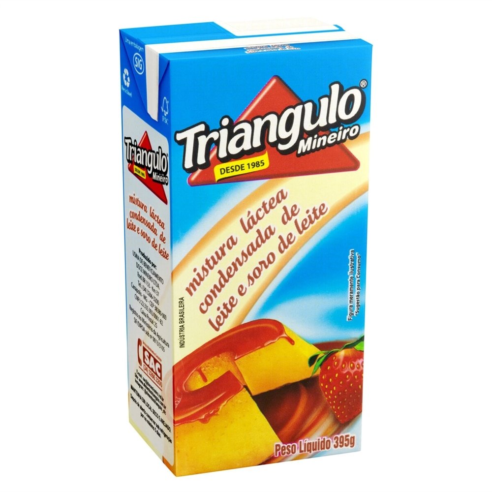 LEITE CONSENSADO TRIANGULO MISTURA LACTEA UHT 27X395G