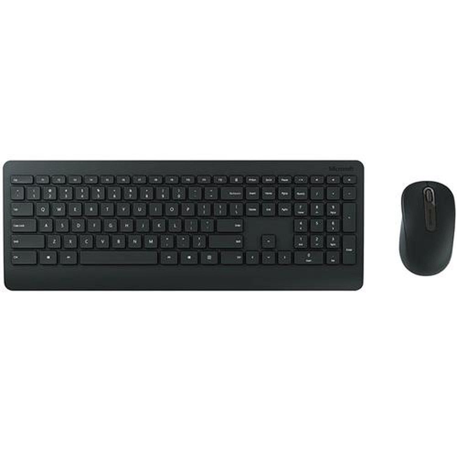 Teclado Microsoft Multimídia + Mouse Basic Óptico Wireless Desktop 900 Black Pt3-00005