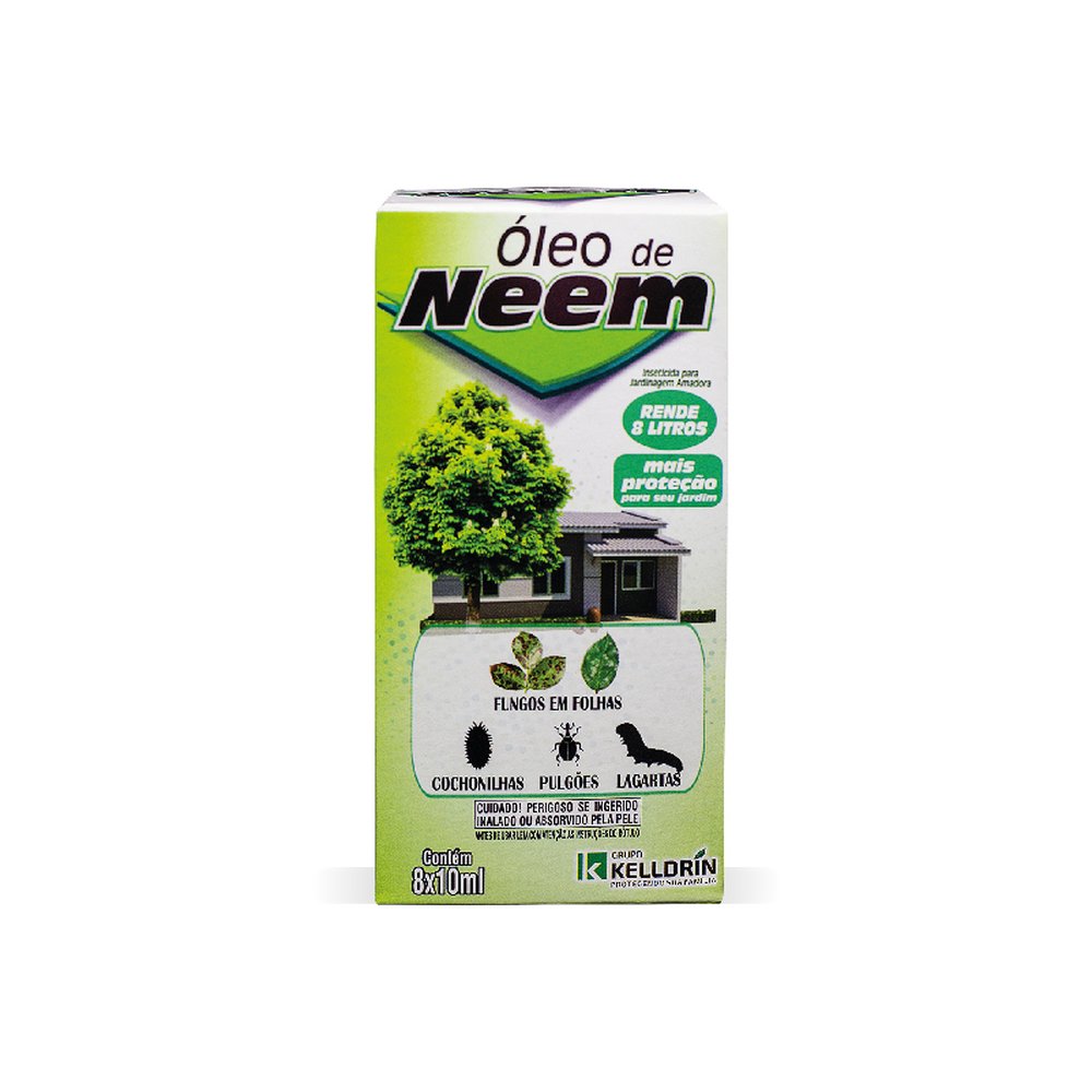 Kelldrin Óleo De Neem ¿ Repelente Natural Concentrado 10Ml | Caixa C/ 12Caixinhas Contendo 8 Sachês De 10Ml