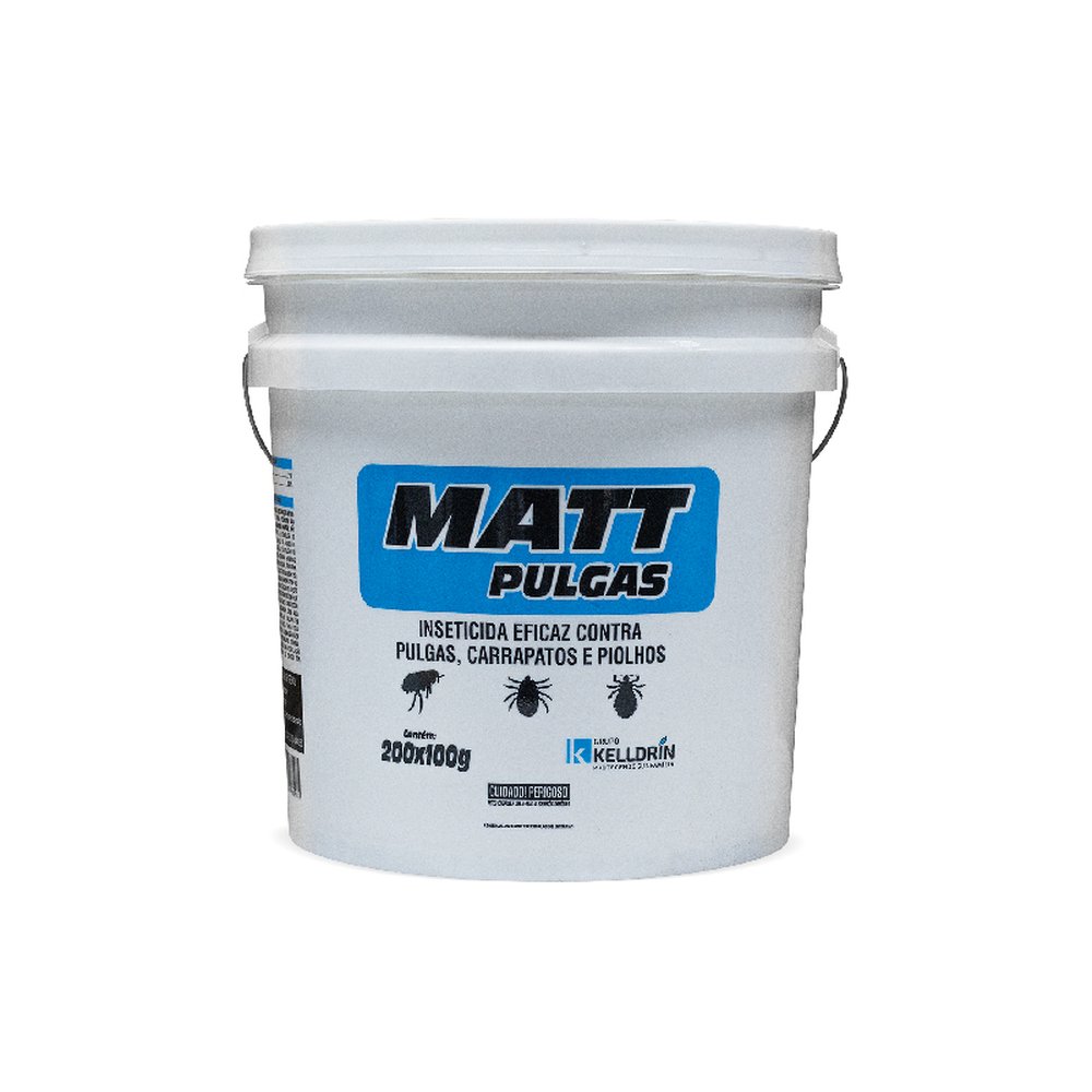 Matt pulgas balde 20kg 200x100 g
