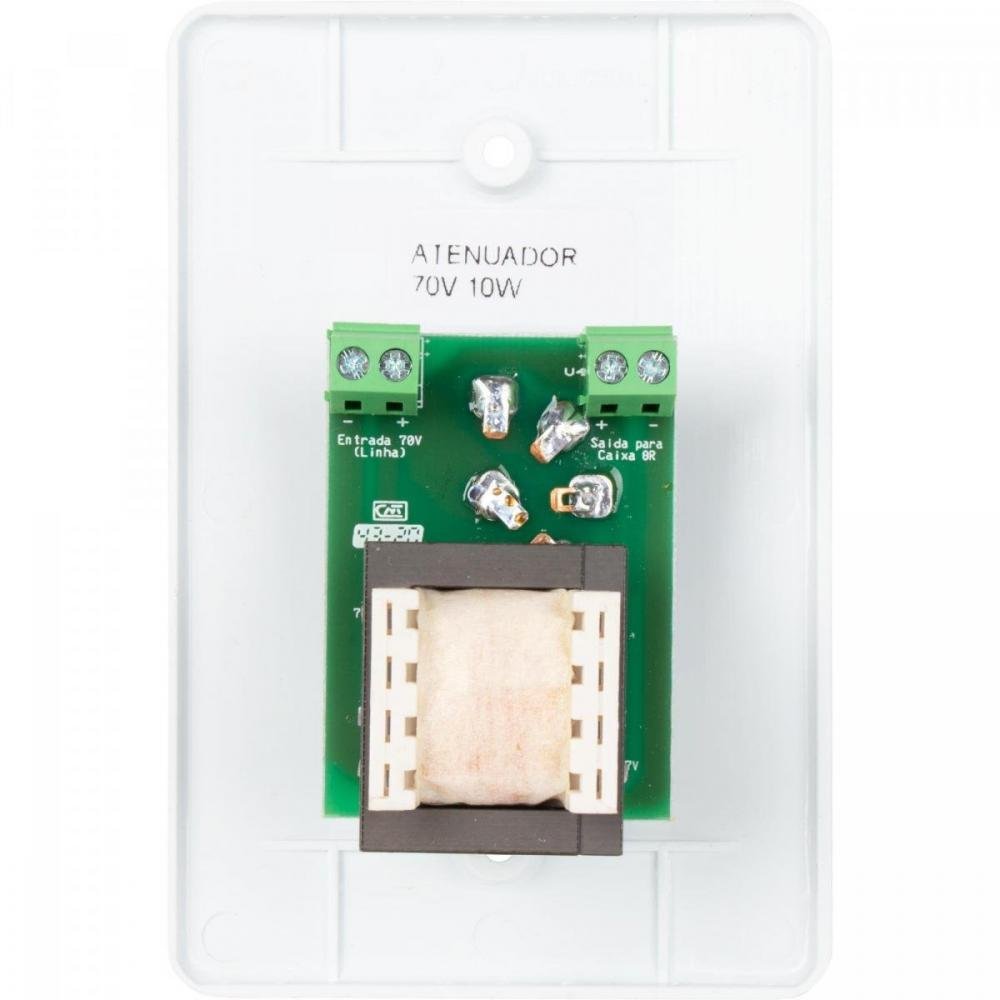 Atenuador p/ Som Ambiente 10W 4 Ohms Branco HAYONIK Un.Venda: PC/1