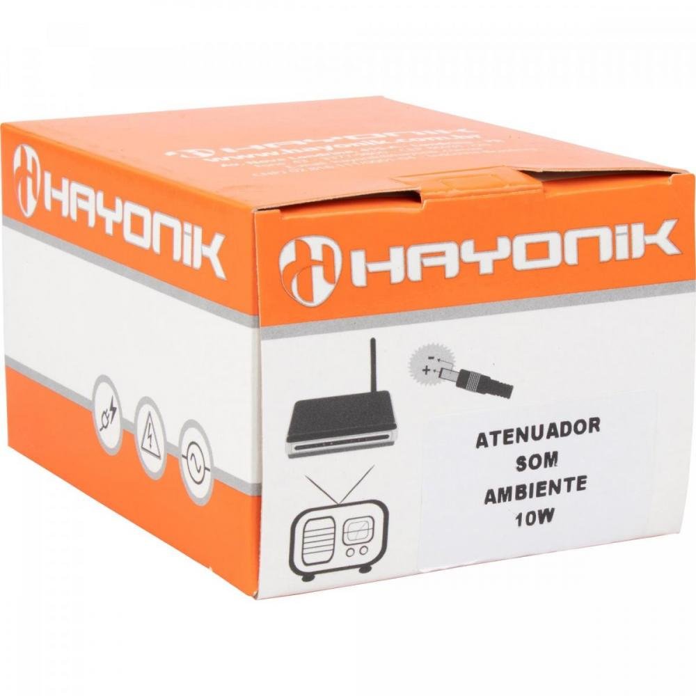 Atenuador p/ Som Ambiente 10W 4 Ohms Branco HAYONIK Un.Venda: PC/1