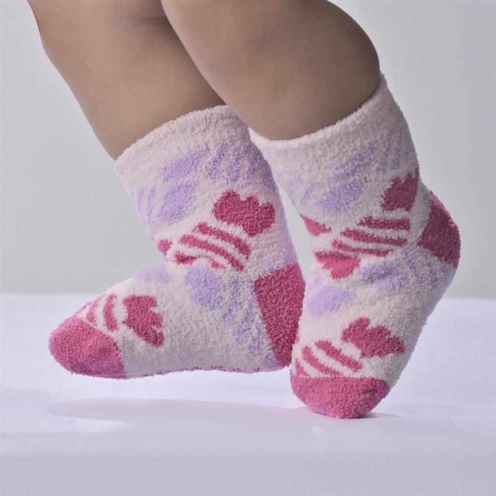 Kit Meia Felpuda Infantil 16-20 Feminina Pimpolho Com 24 Pares.