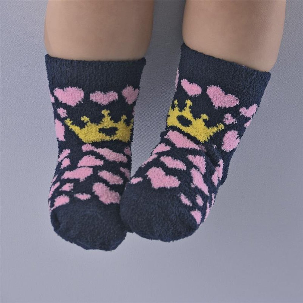 Kit Meia Felpuda Infantil 16-20 Feminina Pimpolho Com 24 Pares.