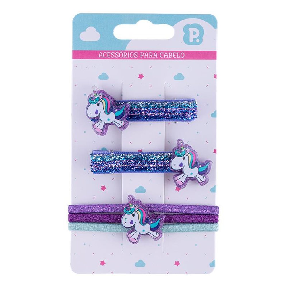 Kit De Acessórios Tic Tac Para Cabelo Com 12 Unidades