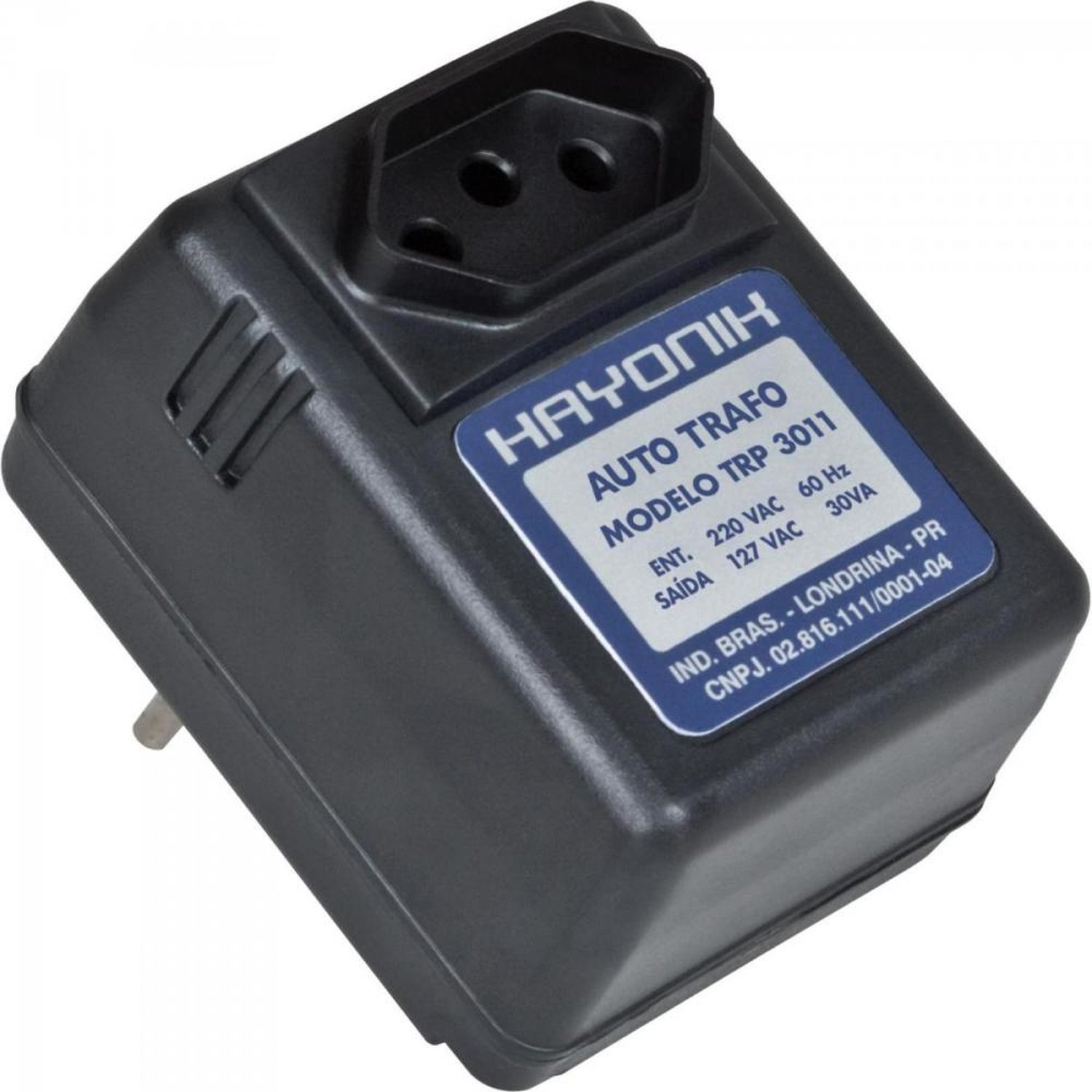 Auto Transformador Parede 220/127VAC 30VA TRP 3011 HAYONIK Un.Venda: PC/1