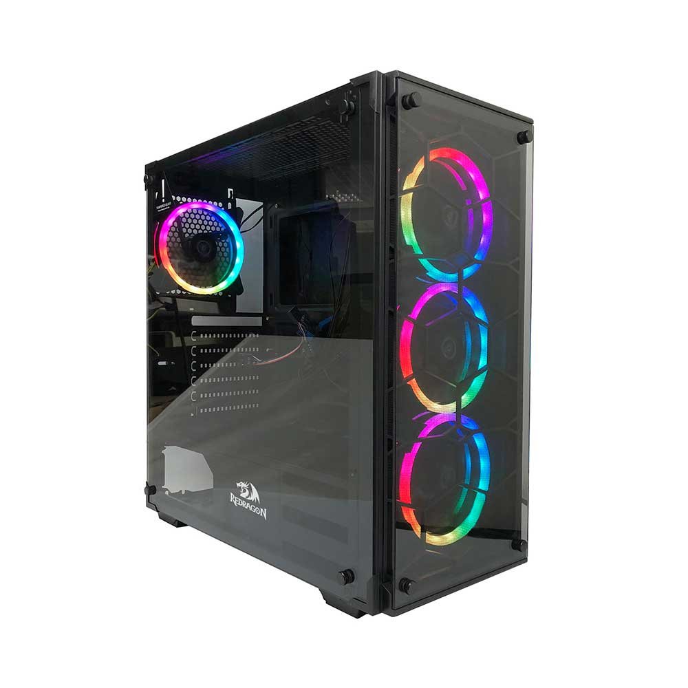 Gabinete Gamer Redragon, Wheel Jack, Vidro Temperado, Black ¿ GC-606BK