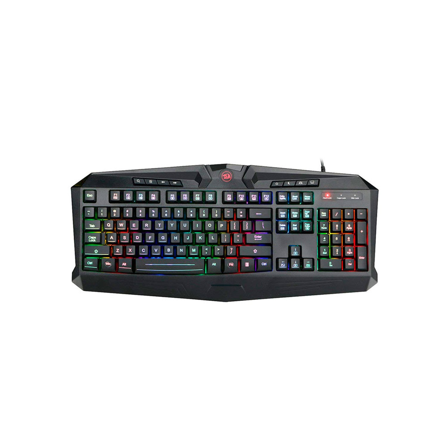Teclado Gamer Redragon Harpe RGB, ABNT2 - K503RGB