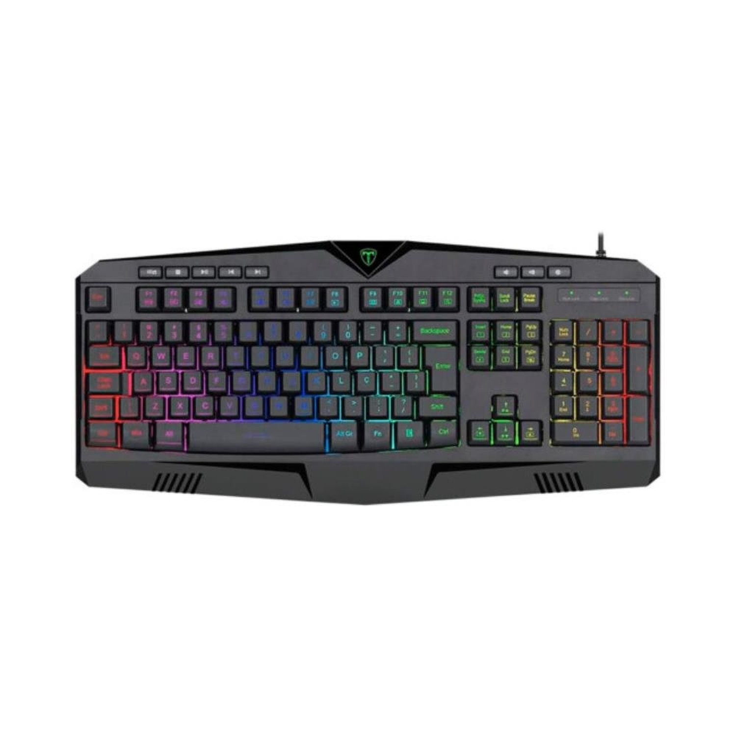 Teclado Gamer T-Dagger Submarine Membrana Rgb Abnt2 Tgk205.