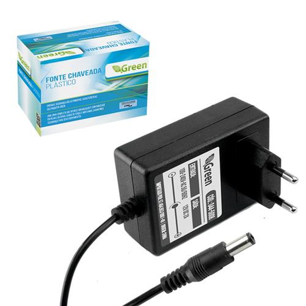 Fonte Chaveada 12V 2a Bivolt - Plug 5,5mm X 2,1mm